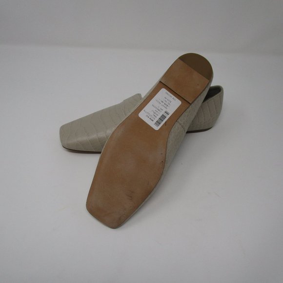 Vince Clark Square-Toe Croc-Embossed Leather Loafers 6.5 NWT - Picture 7 of 7